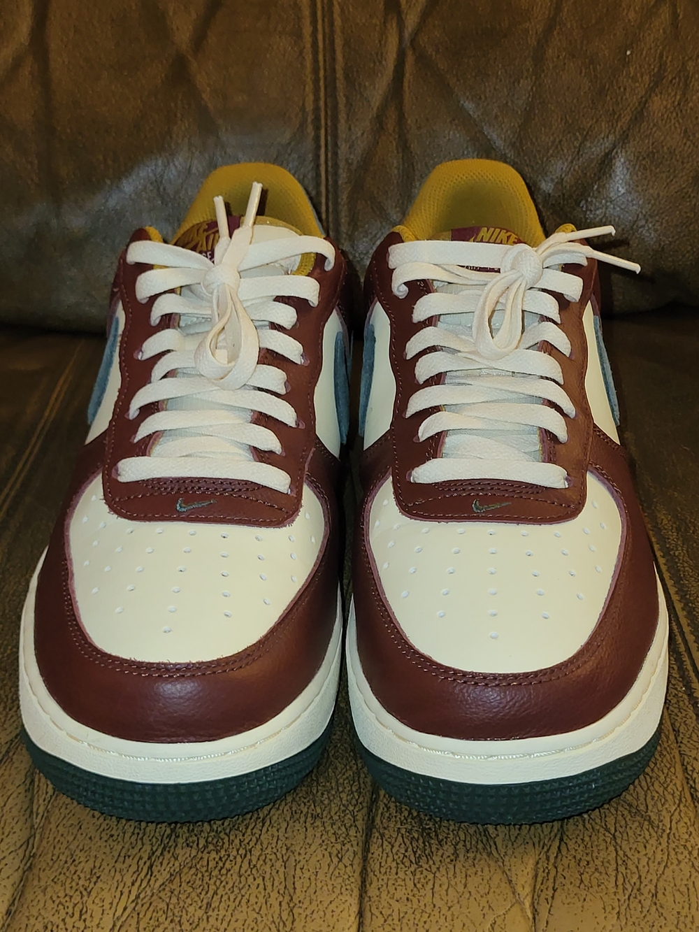Nike Air Force 1 ’07 LV8 Dark Team Red Vintage Green— Men’s 9.5